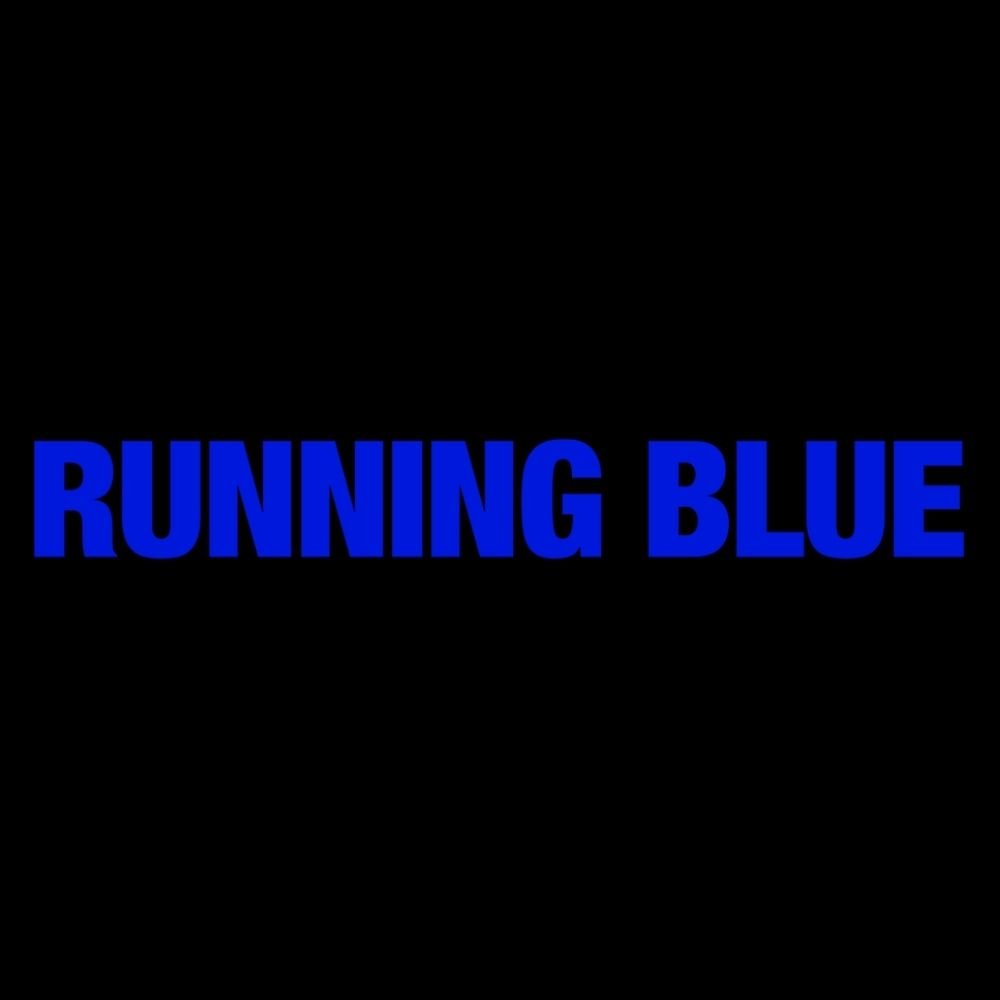 Running Blue black logo version